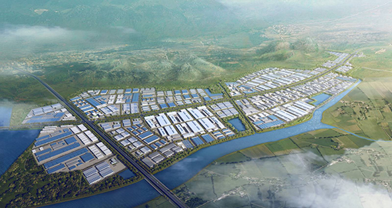 Phối cảnh KCN Sông Khoai do Công ty cổ phần Amata Hạ Long đầu tư 