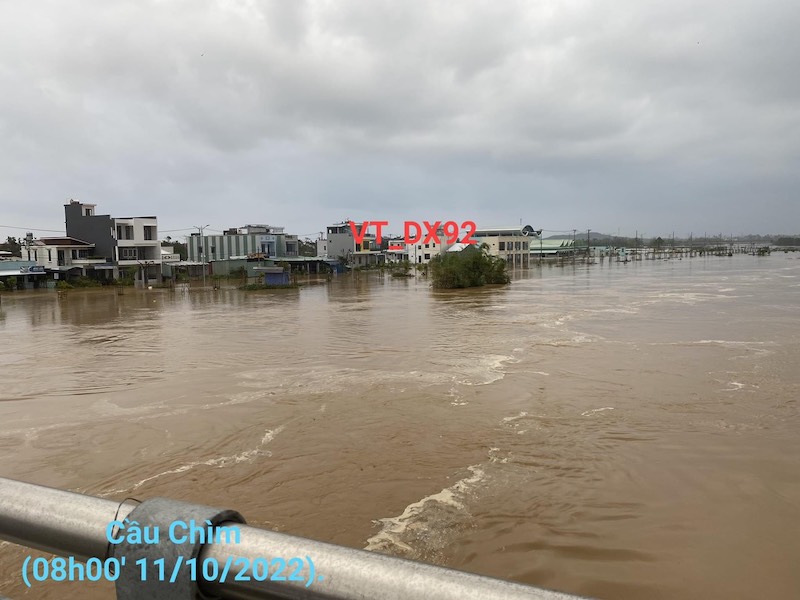 Mưa lớn đã gây ngập cục bộ trên địa bàn huyện Duy Xuyên - Quảng Nam ( Hạ du Nhà máy Thủy điện Sông Tranh 2 )