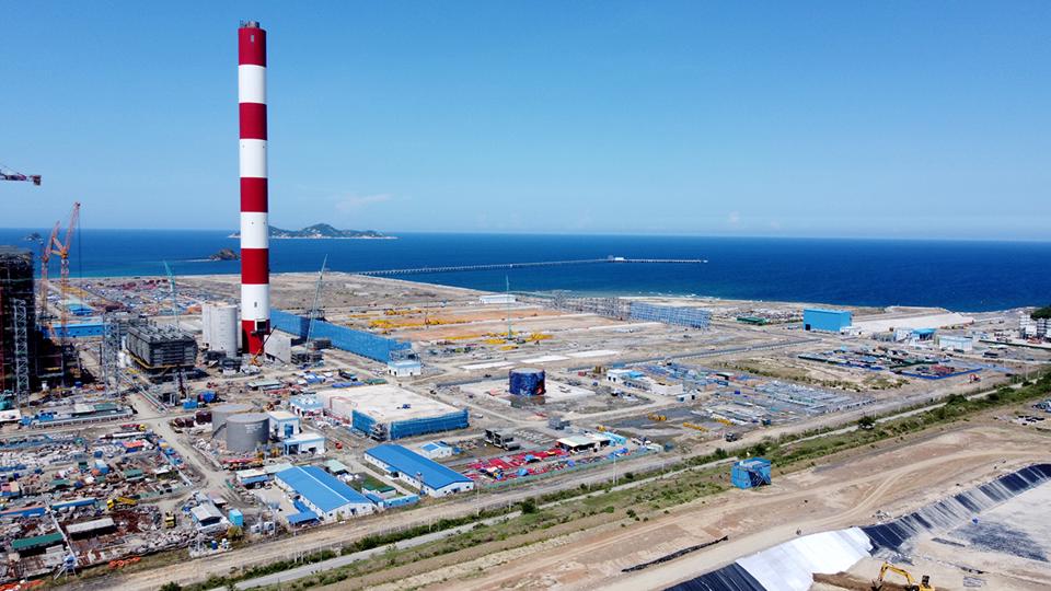 Nhiệt điện than Vân Phong 1 đầu tư theo hình thức BOT chuẩn bị vân hành trong năm 2023.  Ảnh: ST