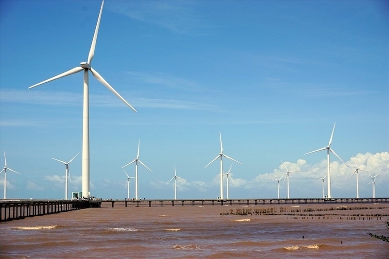 Dự án điện gió Bình Đại tại tỉnh Bến Tre có vốn góp của các nhà đầu tư tới từ Thái Lan