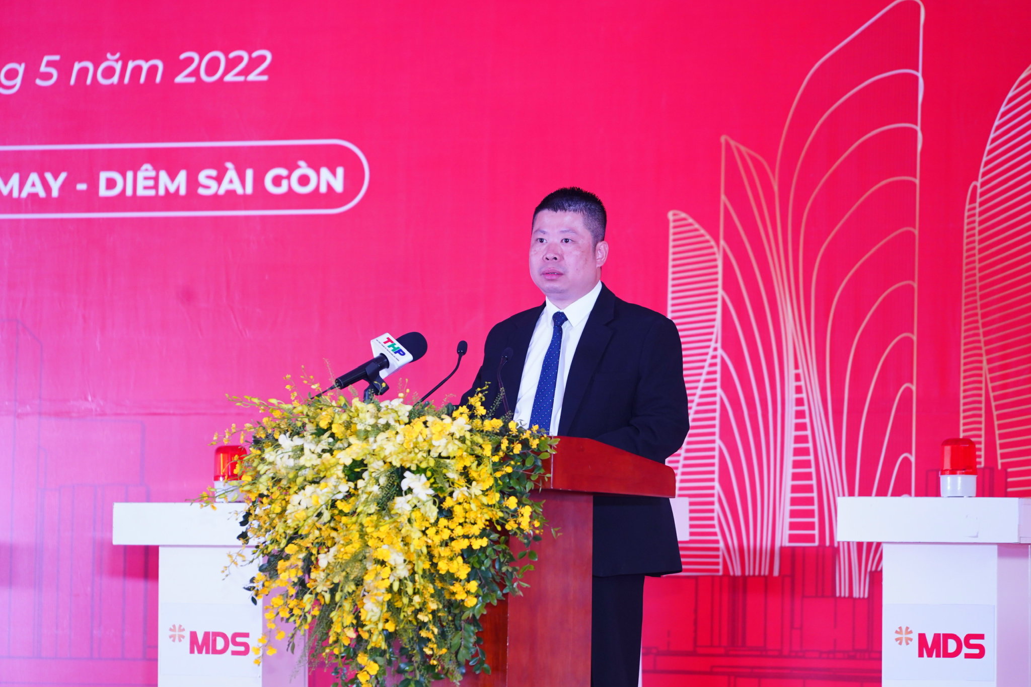 Ông Chu Ngọc Minh, Tổng Giám đốc Công ty CP May - Diêm Sài Gòn phát biểu