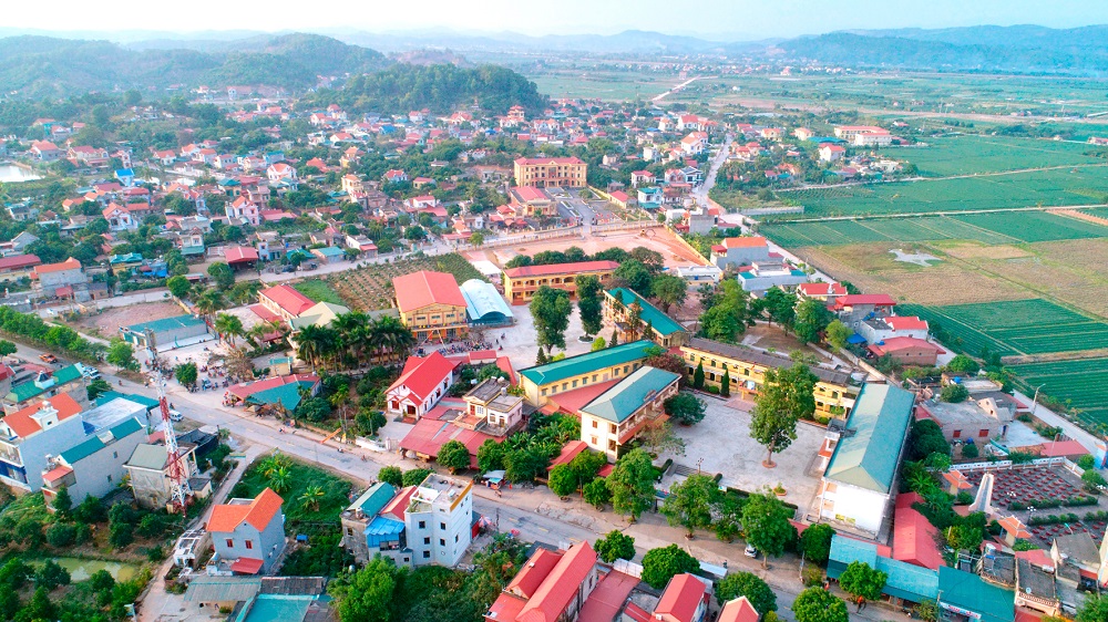 Xã Bạch Đằng, thị xã Kinh Môn là một trong 3 địa phương của tỉnh Hải Dương gồm Đức Chính (Cẩm Giàng), Nhân Quyền (Bình Giang) hoàn thành xây dựng nông thôn mới (NTM) kiểu mẫu. Ảnh: Thành Chung