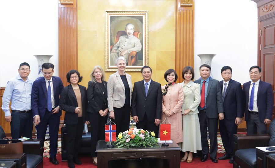 Lãnh đạo thành phố và đoàn Đại sứ Vương quốc Na Uy tại Việt Nam