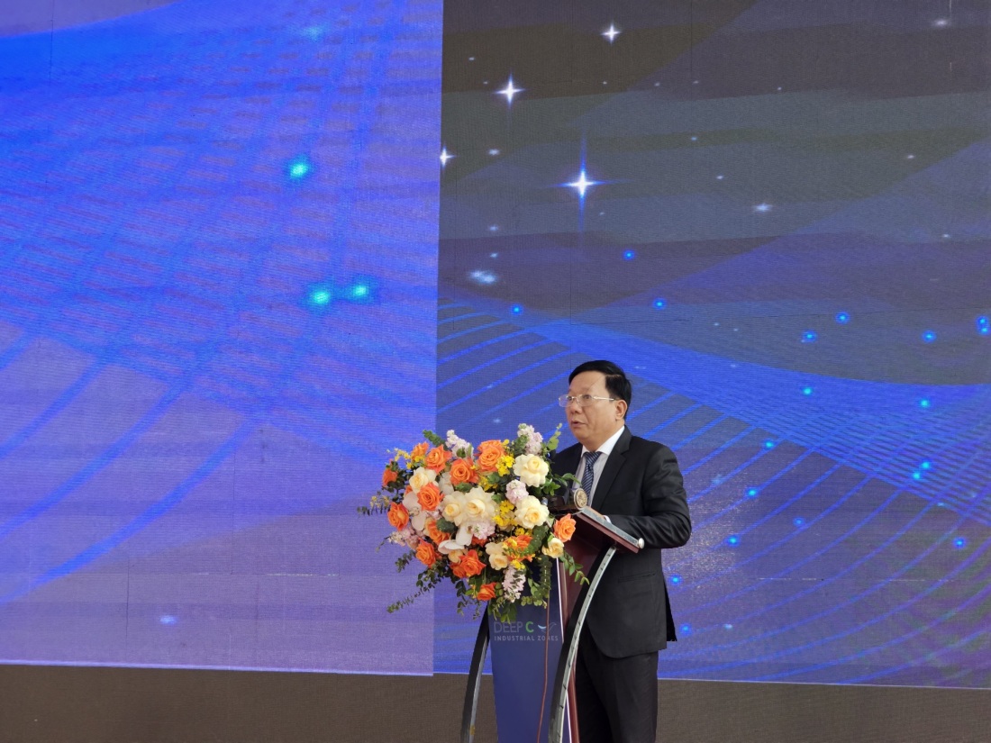 Ông Nguyễn Đức Thọ, Phó chủ tịch UBND TP. Hải Phòng phát biểu tại buổi lễ