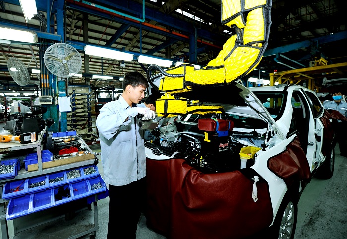 Công ty TNHH Ford Việt Nam là doanh nghiệp đóng góp lớn cho ngân sách của tỉnh Hải Dương. Ảnh: Thành Chung