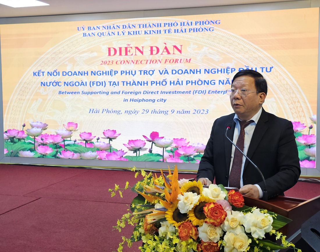 Ông Nguyễn Đức Thọ, Phó chủ tịch UBND TP. Hải Phòng phát biểu khai mạc