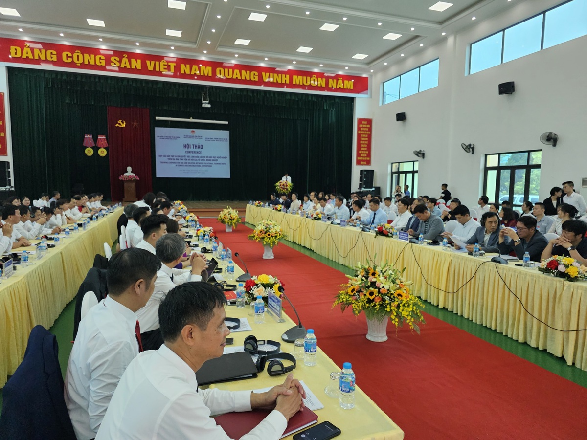 Hội thảo Hợp tác đào tạo và giải quyết việc làm giữa các cơ sở giáo dục nghề nghiệp trên địa bàn tỉnh Yên Bái với các tổ chức, doanh nghiệp