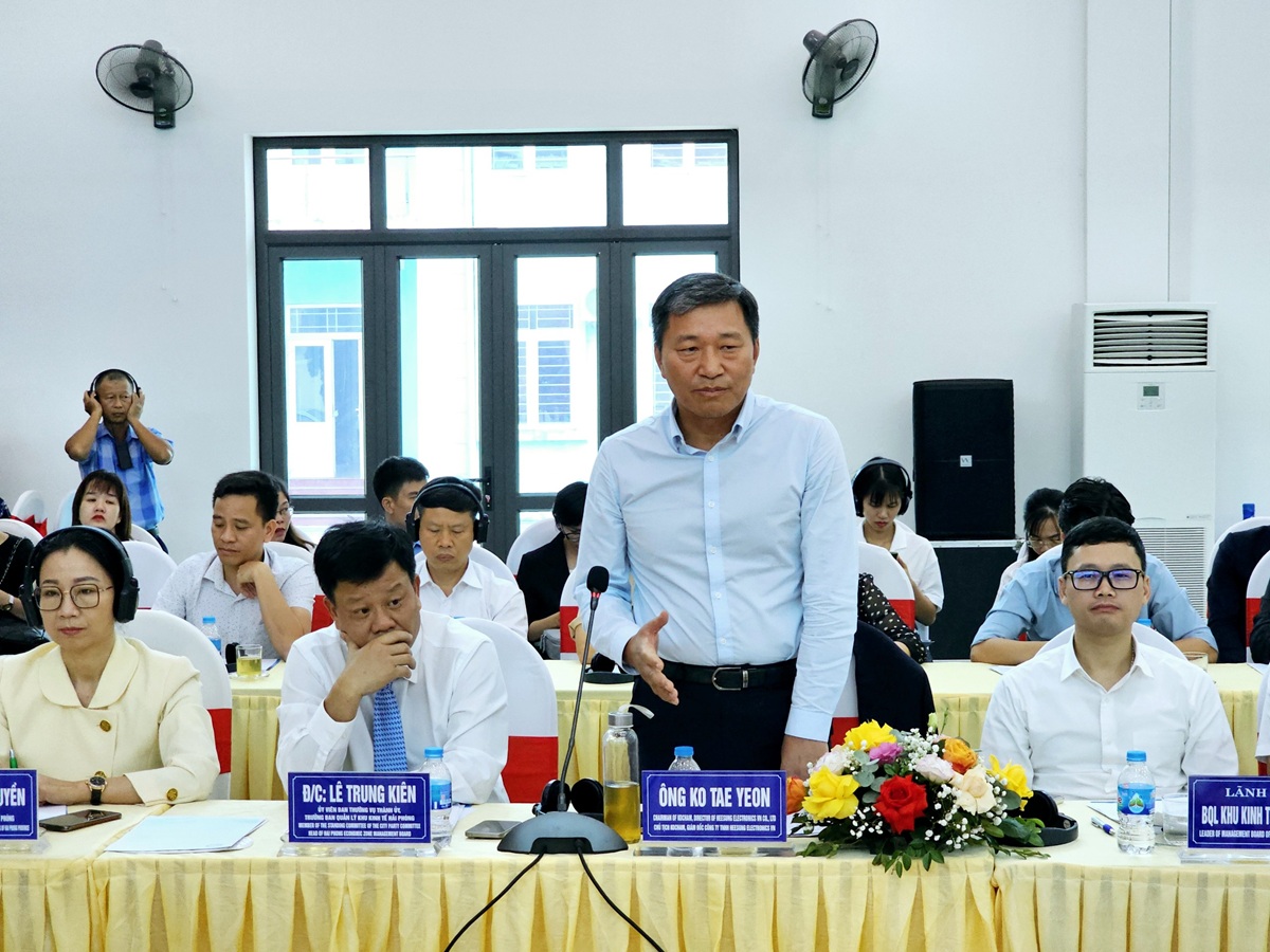 Ông Ko Tea Yeon, Chủ tịch Kocham Hải Phòng, Giám đốc Công ty TNHH Heesung Electronics Việt Nam mong muốn tỉnh Yên Bái có nhiều chương trình xây dựng cho sinh viên trở thành công dân toàn cầu, giúp họ trở thành những người có ước mơ để có thể làm việc ở nhiều nơi khác ngoài tỉnh