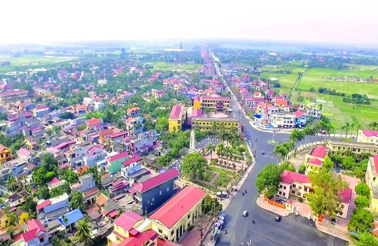 Dự án Đầu tư xây dựng tuyến đường từ Đường tỉnh 354 đi qua thị trấn Tiên Lãng. Ảnh: TK