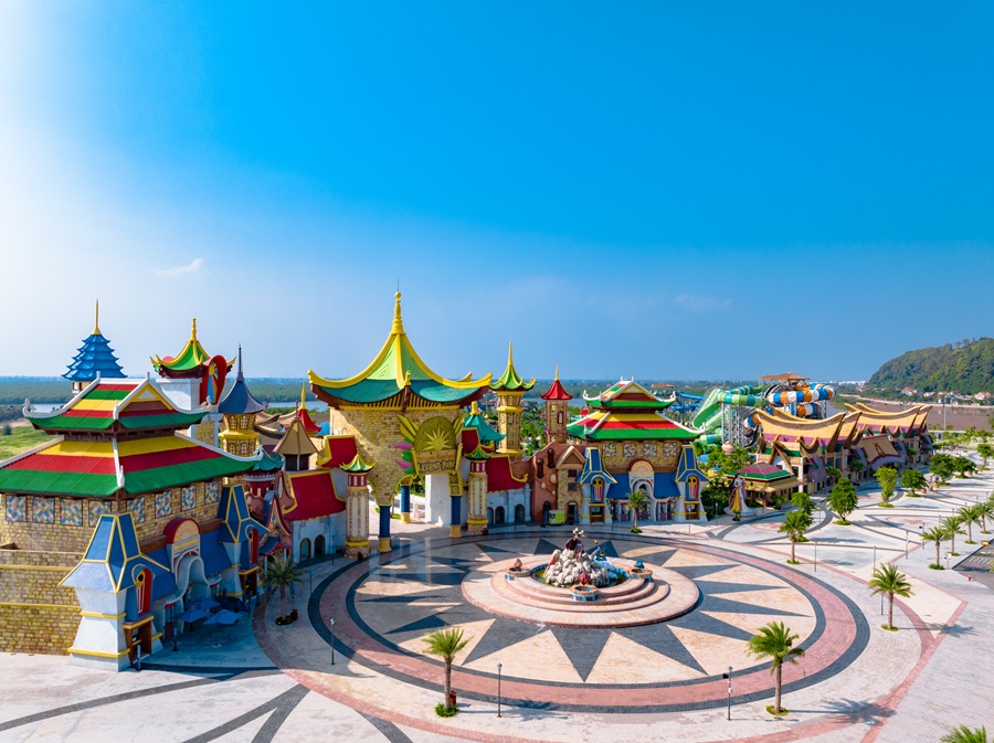 Công viên Thần thoại với thiết kế lấy cảm hứng từ câu chuyện Sơn Tinh - Thủy Tinh. Ảnh: Dragon Ocean Đồ Sơn