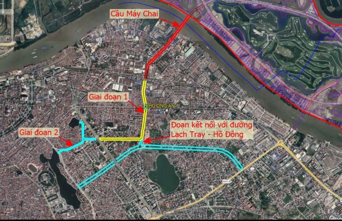 Kết nối của cầu Máy Chai (cầu Hoàng Gia) được tăng cường với tuyến đường rộng 24m nối từ đường Lê Thánh Tông tới đường Lê Hồng Phong