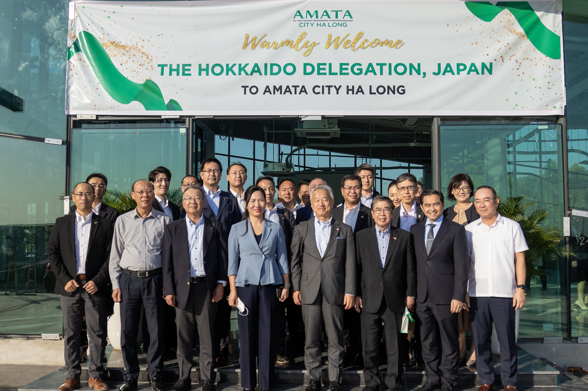 Đoàn tỉnh Hokkaido đến tham quan Amata City Hạ Long