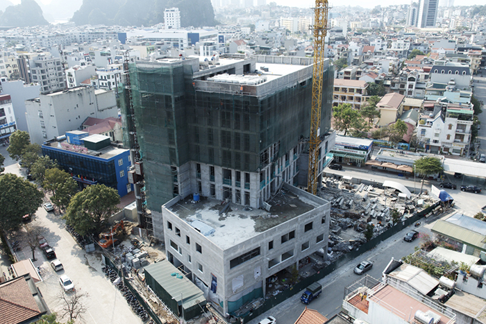 Phần thô tòa nhà CDC Quảng Ninh đã hoàn thành thi công.