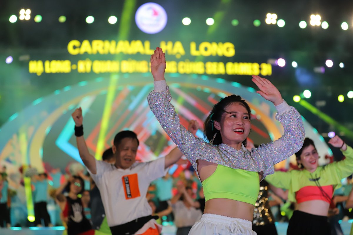 Năm 2022, Carnaval Hạ Long đã được tổ chức trở lại sau hai năm bị gián đoạn vì dịch Covid-19. Ảnh: Thu Lê.