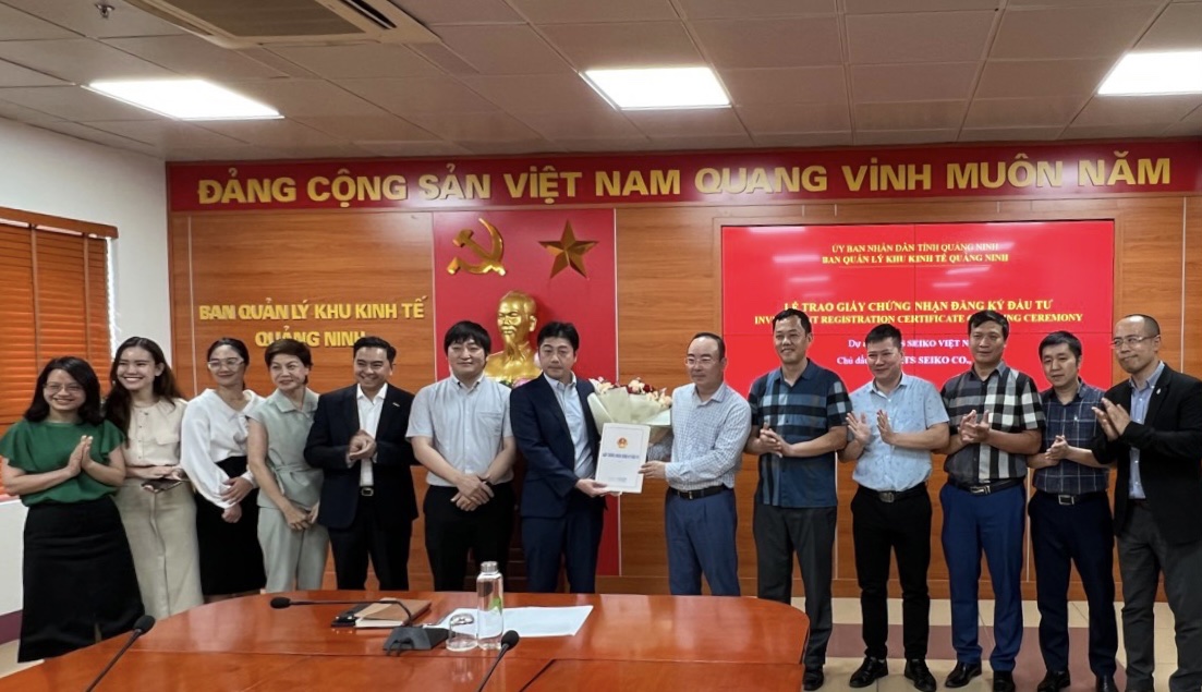 Công ty TNHH Parts Seiko Việt Nam là nhà đầu tư Nhật Bản thứ hai đầu tư vào KCN Sông Khoai của Tập đoàn Amata tại Quảng Ninh. Ảnh: Thu Lê.