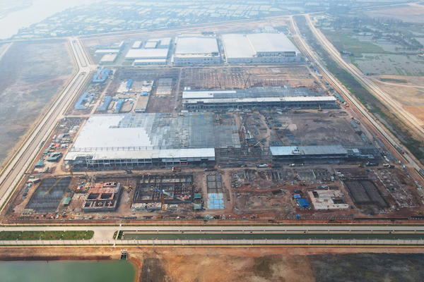 KCN Sông Khoai hiện đã thu hút được gần 1,8 tỷ USD vốn đầu tư FDI thứ cấp, với một số thương hiệu lớn như Jinko Solar, Foxconn.
