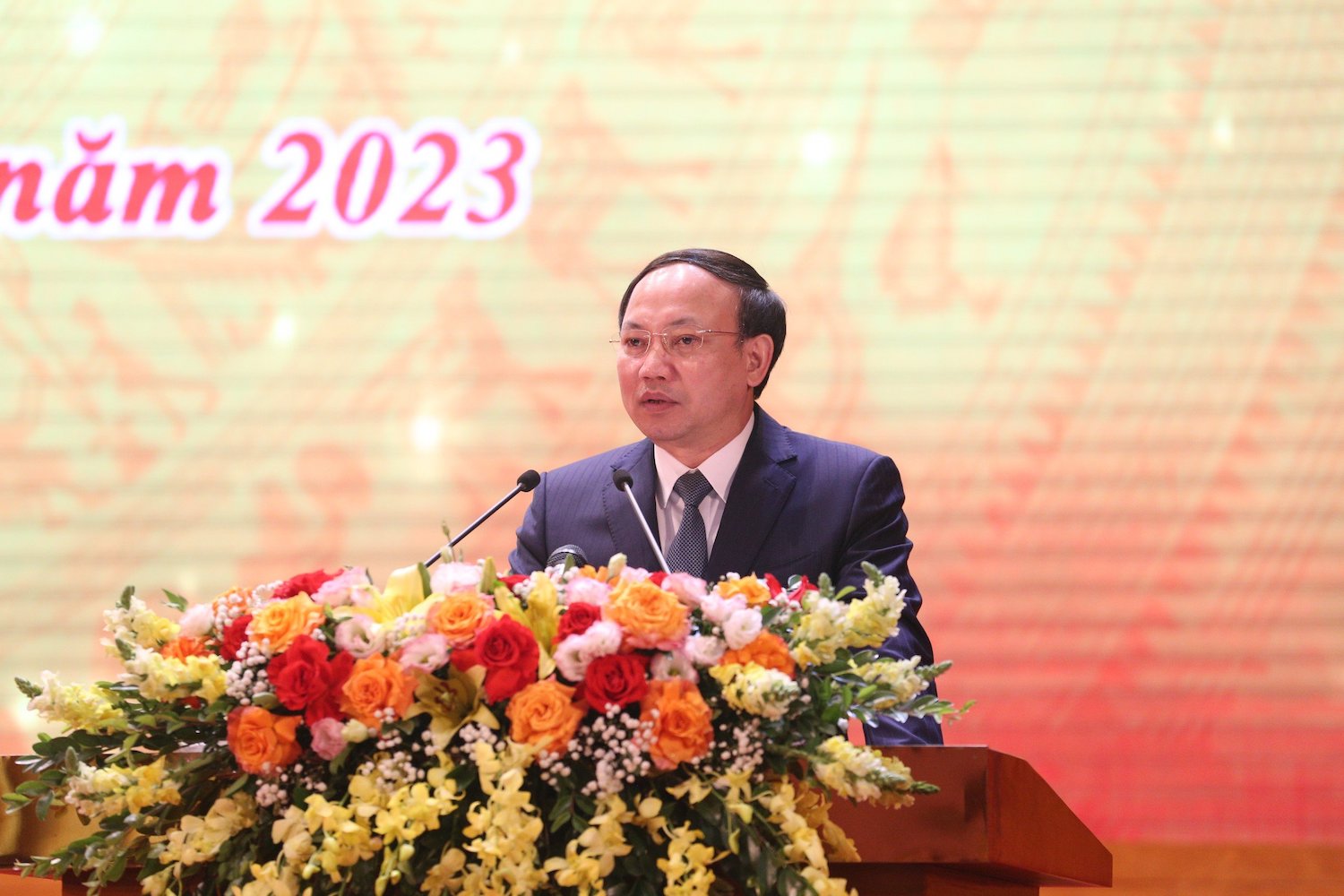 Ông Nguyễn Xuân Ký, Bí thư Tỉnh uỷ Quảng Ninh nhấn mạnh vai trò của cộng đồng doanh nghiệp doanh đối với sự phát triển của tỉnh.