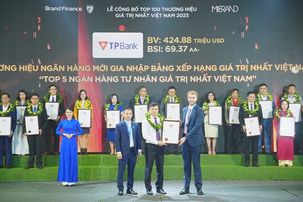 Anh Đinh Văn Chiến – Phó Tổng Giám đốc kiêm Giám đốc Khối Khách hàng cá nhân TPBank nhận giải thưởng