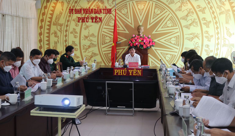 UBND tỉnh Phú Yên trong một lần làm việc trực tuyến Ban Quản lý Dự án 85 liên quan đến Dự án cao tốc Quy Nhơn - Chí Thạnh.