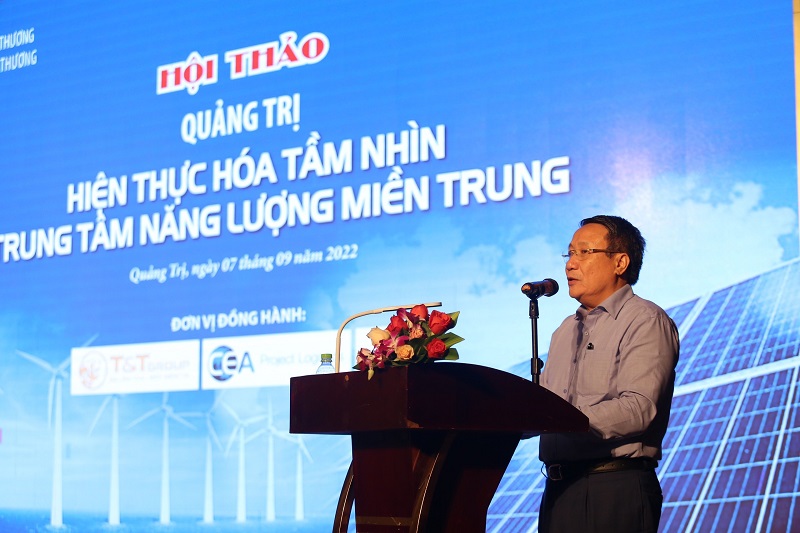 Ông Hà Sỹ Đồng, Phó chủ tịch UBND tỉnh Quảng Trị phát biểu tại hội thảo