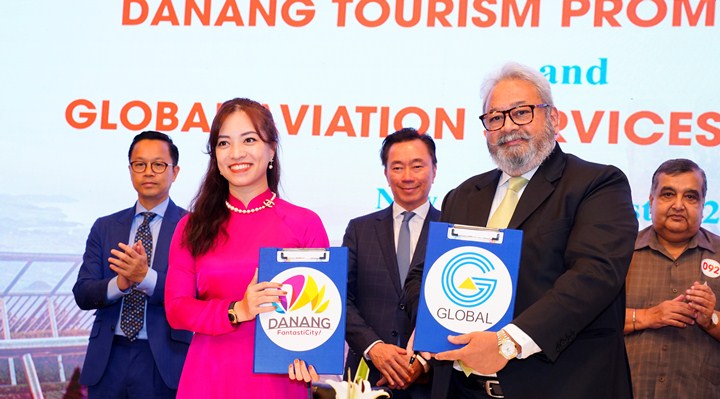 Trung tâm Xúc tiến Du lịch ký kết hợp tác thiết lập quan hệ với Global Aviation Services Plt Ltd nhằm tăng cường quảng bá điểm đến Đà Nẵng tại Ấn Độ