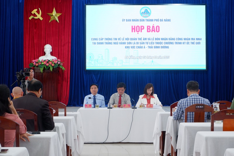 Đà Nẵng tổ chức họp báo về các sự kiện liên quan đến Ma nhai tại Ngũ Hành Sơn.
