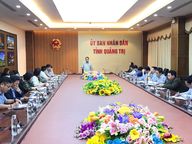 Ông Hà Sỹ Đồng, Phó chủ tịch UBND tỉnh Quảng Trị tại buổi làm việc
