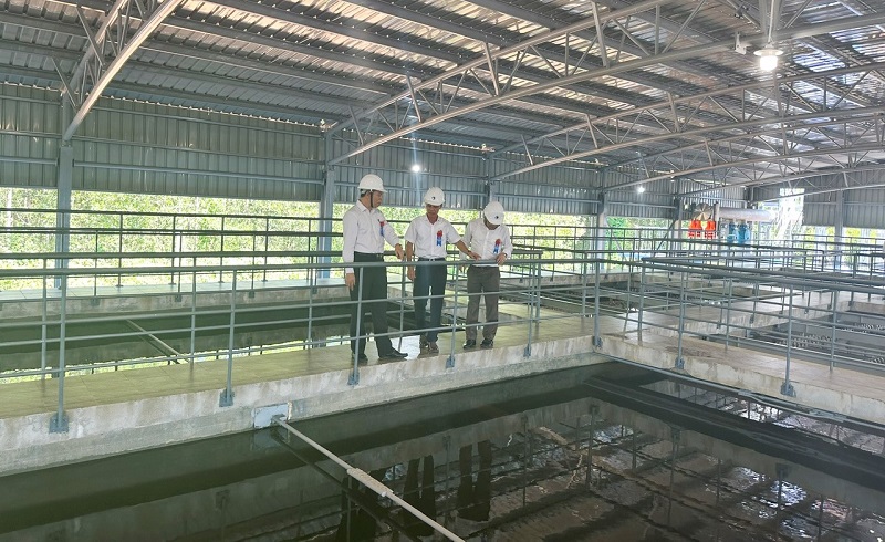 Nhà máy nước Tân Lương công suất 28.500 m3/ngày đêm đi vào hoạt động góp phần phát triển kinh tế xã hội của TP. Đông Hà. Ảnh: Tiến Nhất.