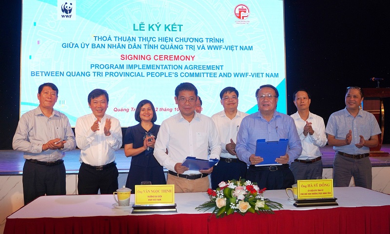UBND tỉnh Quảng Trị và WWF Việt Nam ký kết hợp tác 