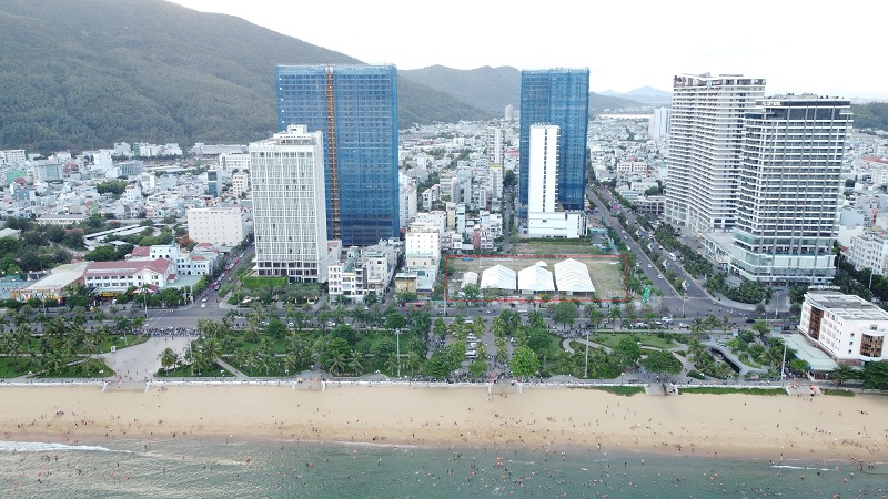 Khu đất K200 đường An Dương Vương (vị trí khoang đỏ) được đưa ra đấu giá để thực hiện Dự án khách sạn, trung tâm thương mại.