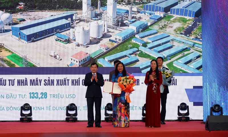 Dự án Nhà máy sản xuất khí công nghiệp Messer – Quảng Ngãi tại Khu kinh tế Dung Quất. Dự án có tổng vốn đầu tư đăng ký 133,28 triệu USD 