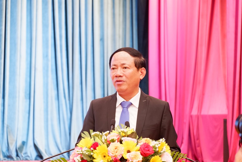 Ông Phạm Anh Tuấn, Chủ tịch UBND tỉnh Bình Định phát biểu tại hội nghị.