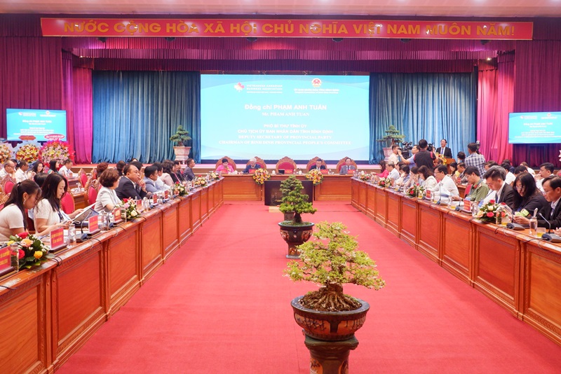 Quảng cảnh hội nghị Hội nghị Xúc tiến thương mại với Hội doanh nhân Việt Nam – Canada