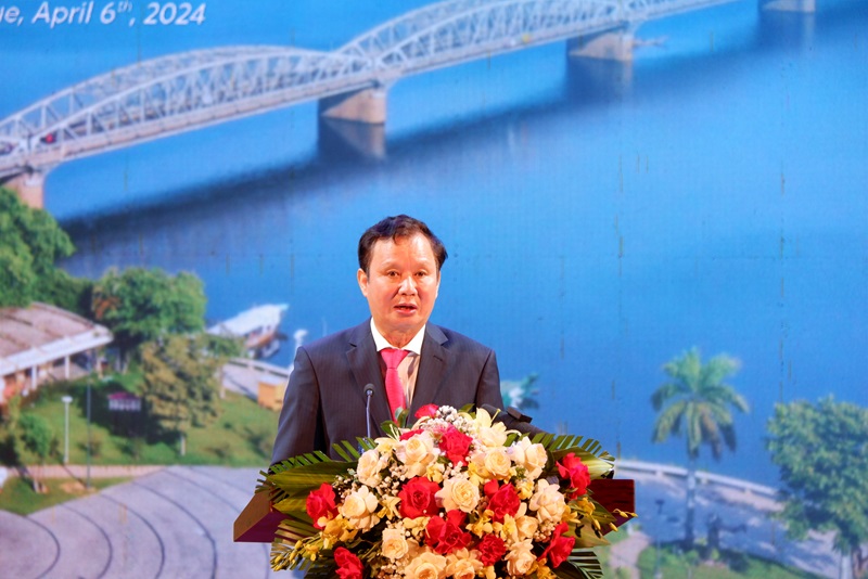 Bí thư Tỉnh ủy Thừa Thiên Huế, Lê Trường Lưu phát biểu tại hội nghị.