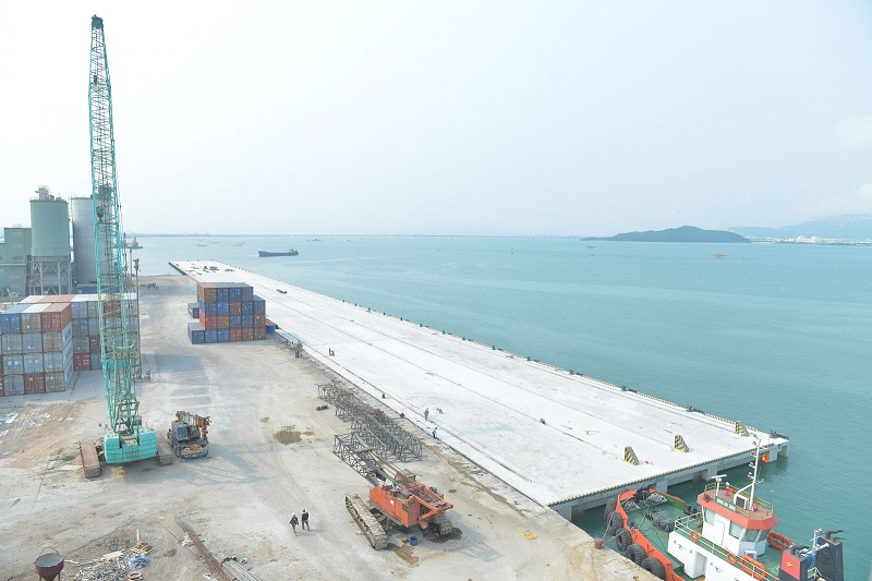 Dự án Đầu tư xây dựng nâng cấp Bến số 1 - Cảng Quy Nhơn đã hoàn thành vào tháng 3/2023. Ảnh: Quy Nhon Port