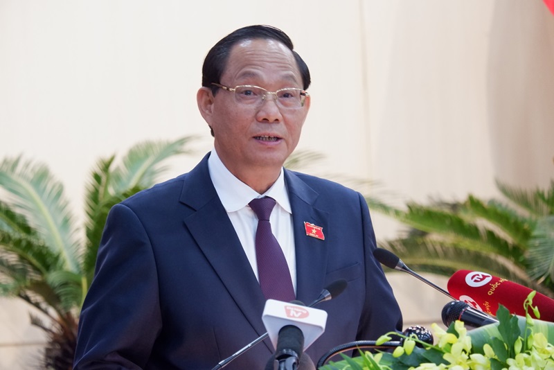 Phó chủ tịch Quốc hội Trần Quang Phương phát biểu chỉ tạo tại Kỳ họp thứ 19, HĐND TP. Đà Nẵng khóa X.