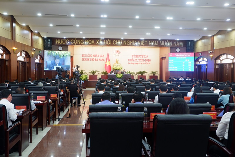 HĐND Thành phố Đà Nẵng thông qua 32 nghị quyết tại Kỳ họp thứ 19.