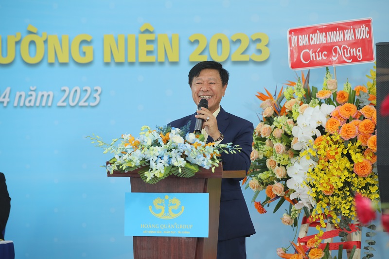 Ông Trương Anh Tuấn, Chủ tịch HĐQT HQC phát biểu tại Đại hội.