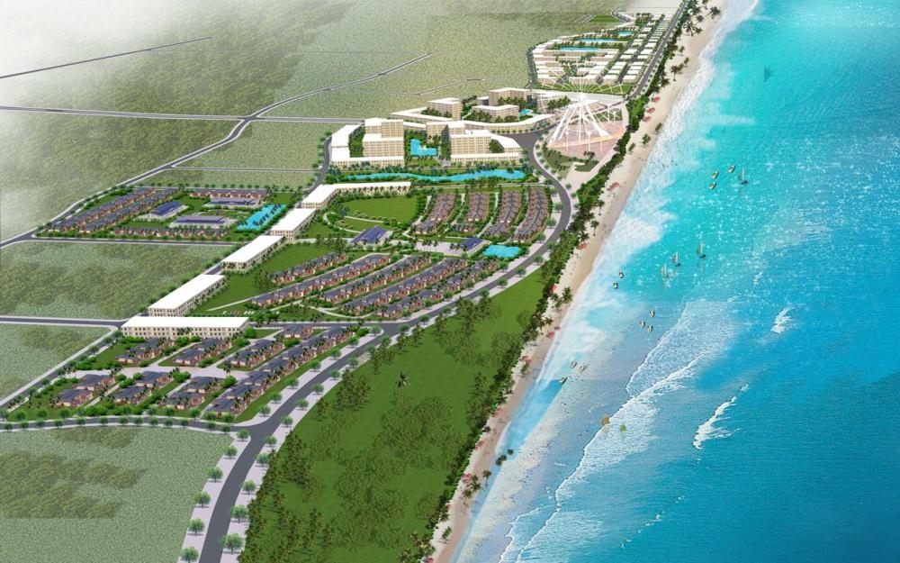 Dự án khu du lịch biển cao cấp Wyndham Costa Hà Tĩnh với tổng mức đầu tư hơn 952 tỷ đồng do Công ty Cổ phần Tập đoàn Onsen Fuji thực hiện tại biển Thạch Hà.
