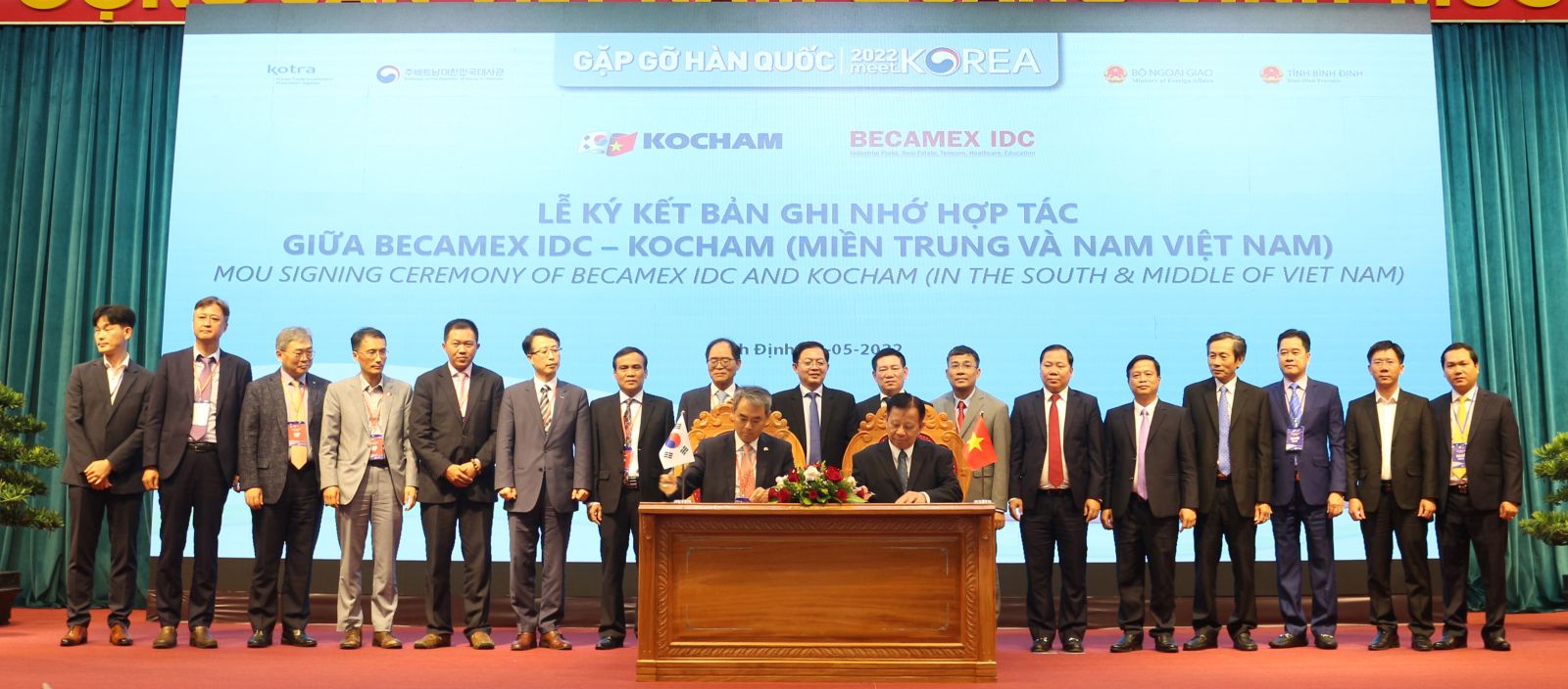 Tổng Công ty Becamex IDC ký Thỏa thuận hợp tác với Hiệp hội Thương mại và Công nghiệp tại Trung Nam Bộ Việt Nam (KOCHAM).