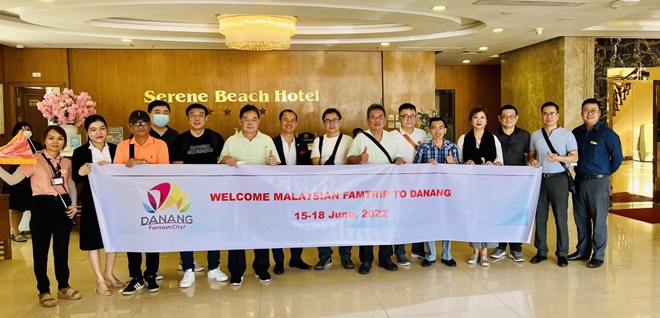 Đoàn famtrip gồm 12 đơn vị từ Malaysia khảo sát điểm đến, dịch vụ du lịch tại Đà Nẵng 