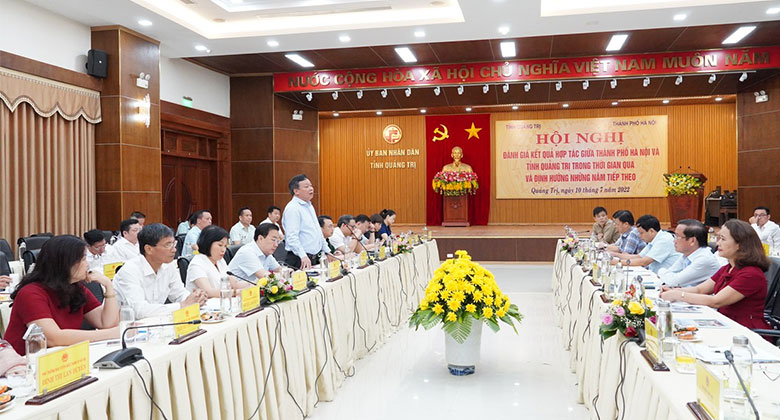 Thành phố Hà Nội và tỉnh Quảng Trị đánh giá kết quả hợp tác và định hướng hợp tác phát triển kinh tế xã hội