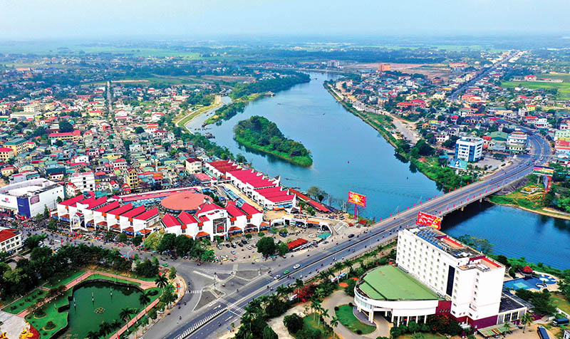Quảng Trị đặt mục tiêu xây dựng TP Đông Hà hướng đến đô thị xanh. Ảnh Một góc TP Đông Hà hiện nay