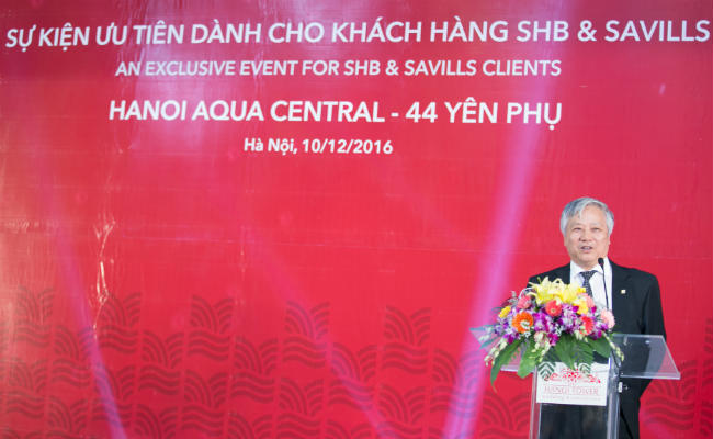 Ông Đào Ngọc Thanh, Tổng giám đốc Ecopark - một trong những khách hàng mua căn hộ Hanoi Aqua Central