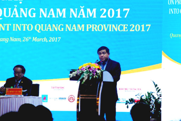 Bộ trưởng Bộ Kế hoạch và Đầu tư Nguyễn Chí Dũng cho rằng, Quảng Nam cần phát huy vị trí chiến lược, tạo sự liên kết với các địa bàn lân cận