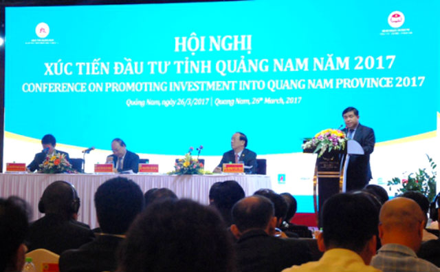 Bộ trưởng Bộ Kế hoạch và Đầu tư Nguyễn Chí Dũng phát biểu tại Hội nghị