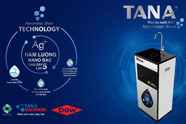 Máy lọc nước R.O Tân Á Nanometer Silver – Sản phẩm ra mắt năm 2017 ứng dụng công nghệ cao của Tập đoàn Tân Á Đại Thành.