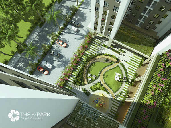 Một góc không gian xanh tại Dự án K- Park