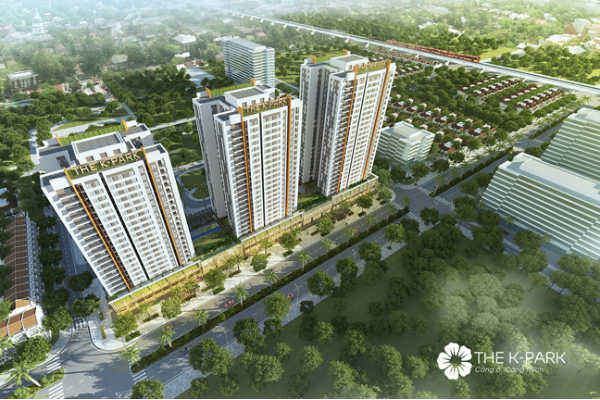 The K – Park bao gồm 3 tòa căn hộ cao lần lượt 23, 25 và 27 tầng, cung cấp ra thị trường 951 căn hộ chất lượng cao