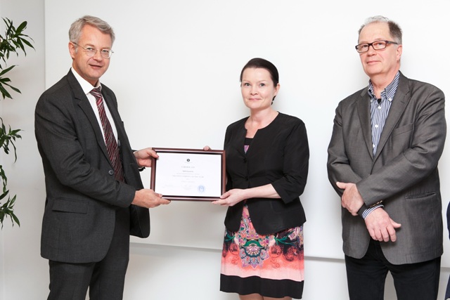 Đại sứ quán Phần Lan tại Hà Nội trao giải thưởng cho công ty WSP Finland 